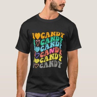 I Love Candy Halloween Party Cute Trick Or Treat C T-Shirt