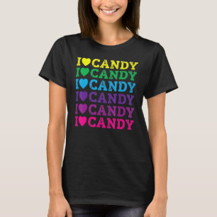 I Love Candy Halloween Party Cute Trick Or Treat T-Shirt