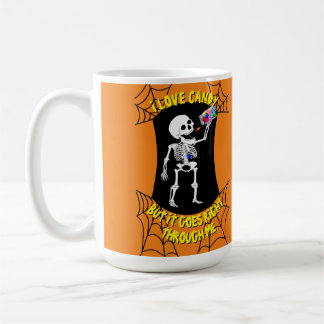 I Love Candy Skeleton Mug