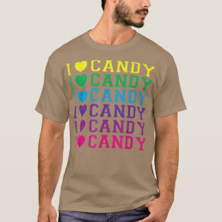 I Love CandyFunny Halloween Party Cute Trick or Tr T-Shirt