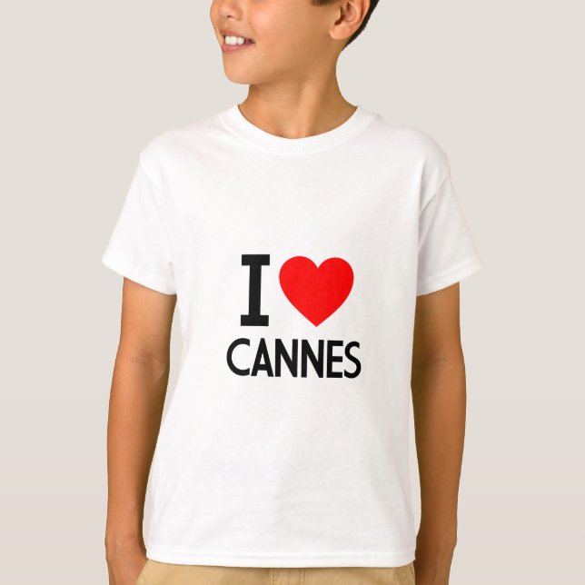 I Love Cannes T-Shirt (Front)