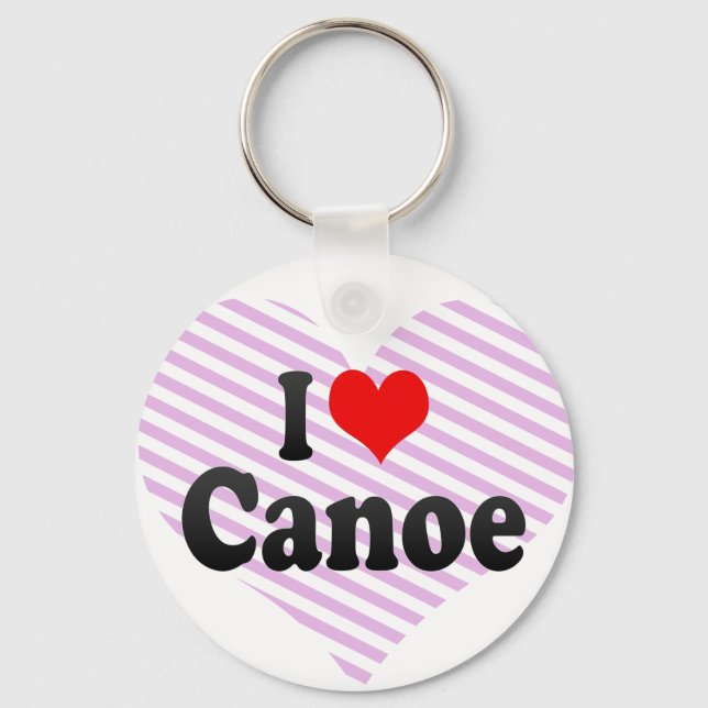 I love Canoe Key Ring (Front)