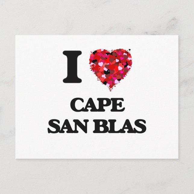 I love Cape San Blas Florida Postcard (Front)