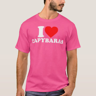 I Love Capybaras Capybara T-Shirt