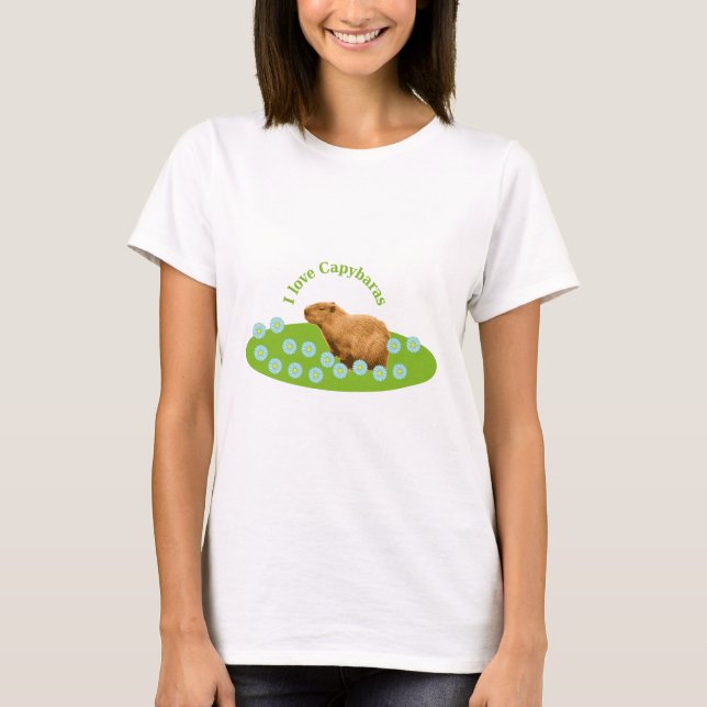I love Capybaras T-Shirt (Front)