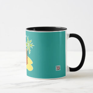I Love Capybaras Tropical Beach Art Mug
