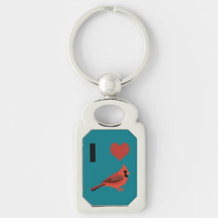 I love Cardinals Key Ring