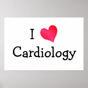 I Love Cardiology Poster