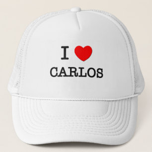I Love Carlos Trucker Hat