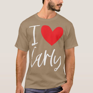 I Love Carly Name Personalised Girl Woman Bff Frie T-Shirt