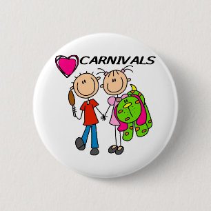 I Love Carnivals 6 Cm Round Badge