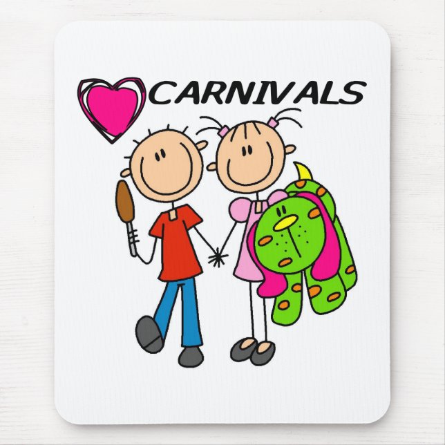 I Love Carnivals Mouse Pad (Front)