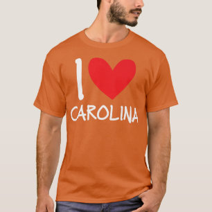 I Love Carolina Name Personalised Girl Woman Bff H T-Shirt