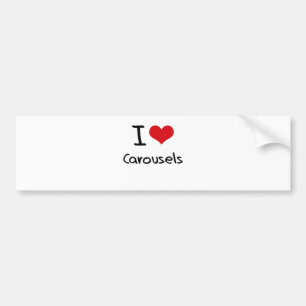 I love Carousels Bumper Sticker