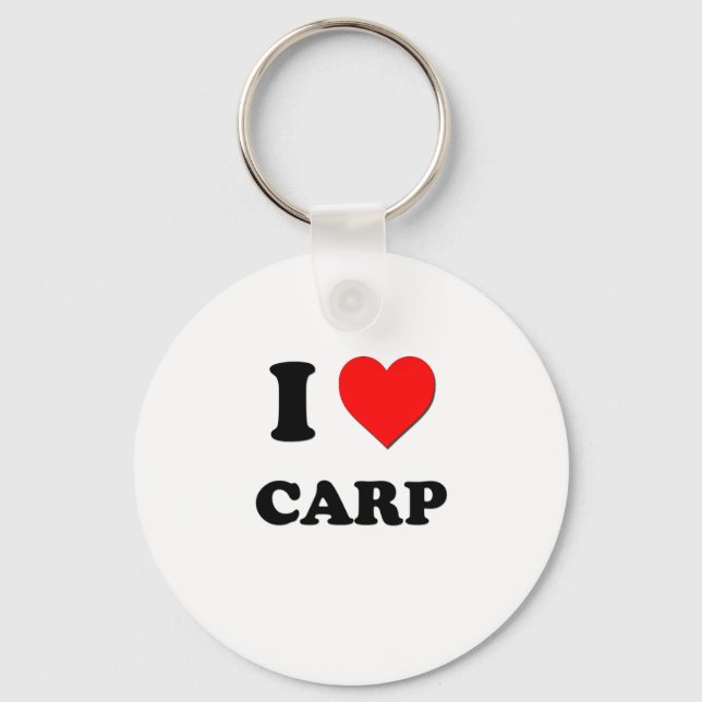 I love Carp Key Ring (Front)