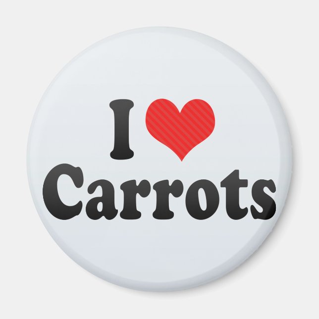 I Love Carrots Magnet (Front)