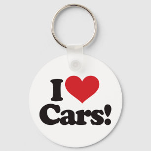 I Love Cars! Key Ring