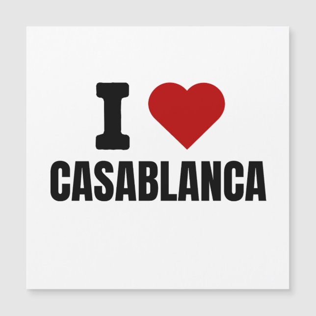 I love casablanca - I heart casablanca morocco (Front)