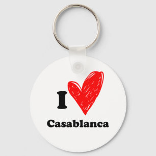 I love Casablanca Key Ring