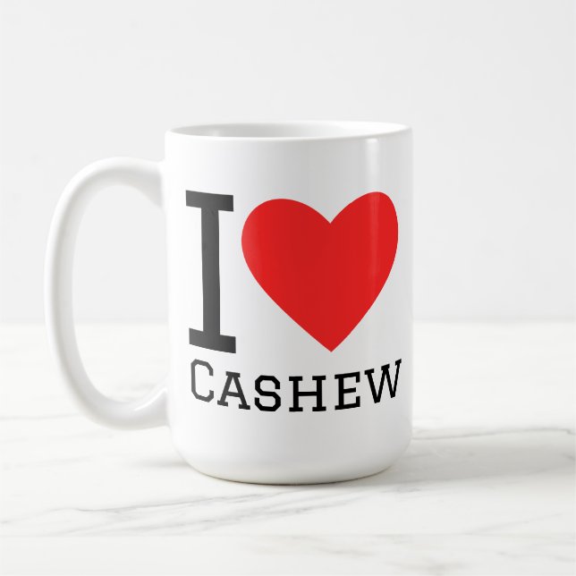 I love cashew coffee mug (Left)