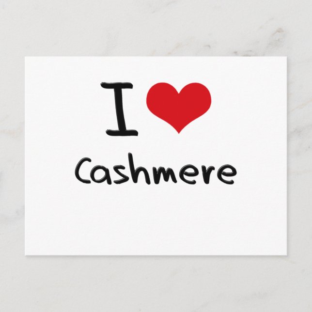 I love Cashmere Postcard (Front)