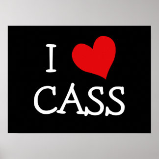 I LOVE CASS POSTER