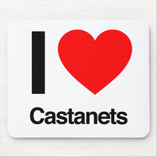 i love castanets mouse pad