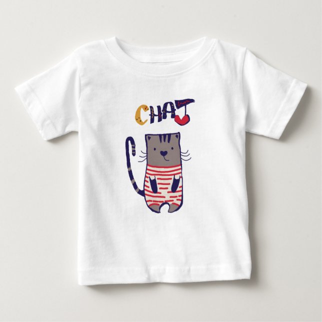 I Love Cat Baby T-Shirt (Front)