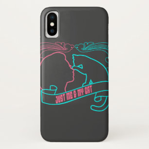 i love cat, just me and my cat Case-Mate iPhone case