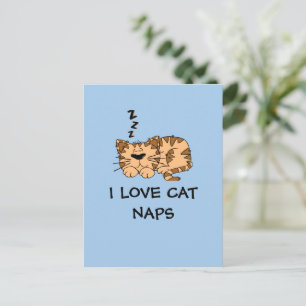 I love cat naps T-shirt Postcard