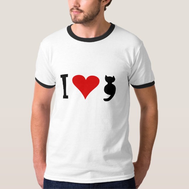 I Love Cat T-Shirt (Front)