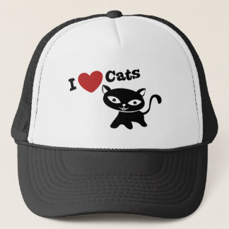 I Love Cat Trucker Hat