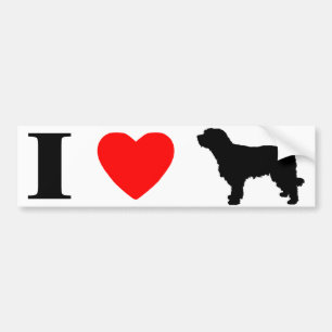 I Love Catalan Sheepdogs Bumper Sticker