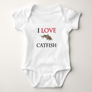I Love Catfish Baby Bodysuit