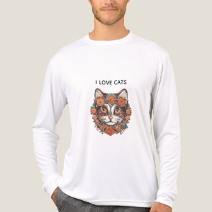I LOVE CATS AMAZING ART CATS LOVERS DESIGN Tri-Blend SHIRT
