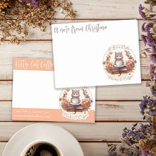 I Love Cats Books and Coffee Cute Post-it Notes
