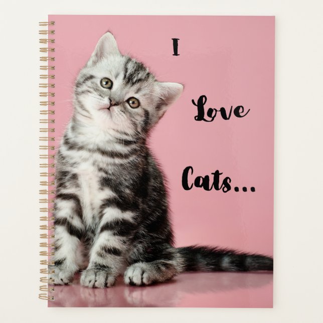 I Love Cats Calendar Planner (Front)