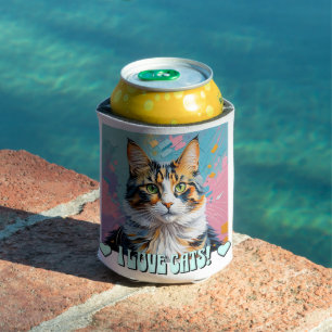 I Love Cats! Can Cooler