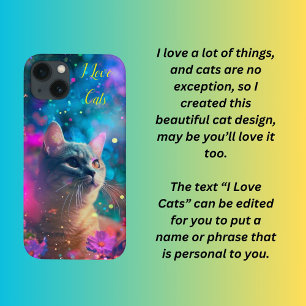 I Love Cats iPhone 13 Case