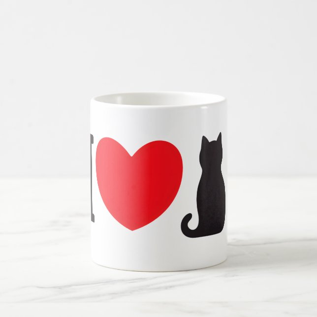 I Love Cats Coffee Mug (Center)