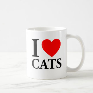 I Love Cats Coffee Mug