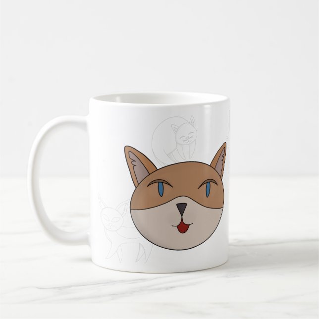 I love cats coffee mug (Left)