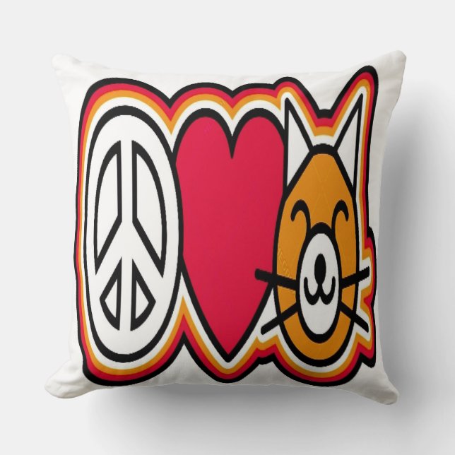 I Love Cats Cushion (Front)