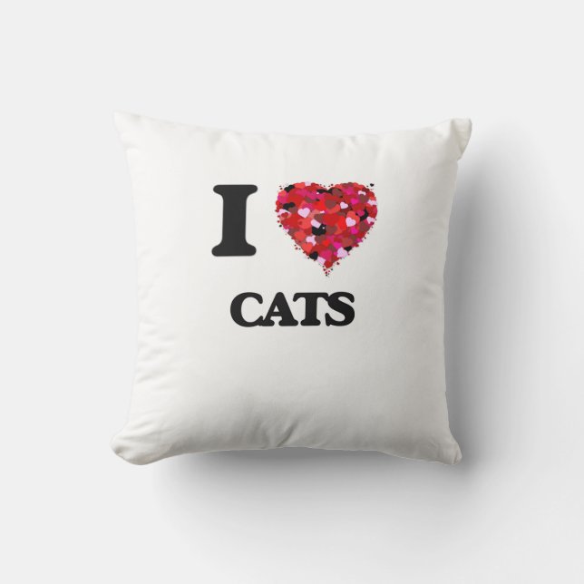 I love Cats Cushion (Front)