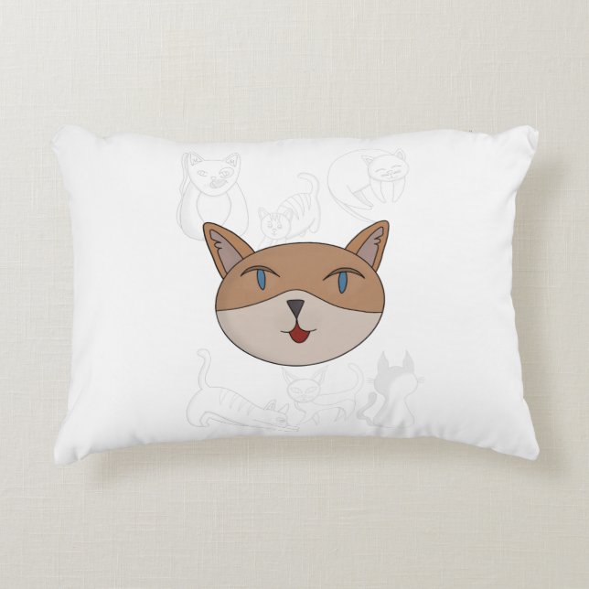 I love cats duvet cover decorative cushion (Front)