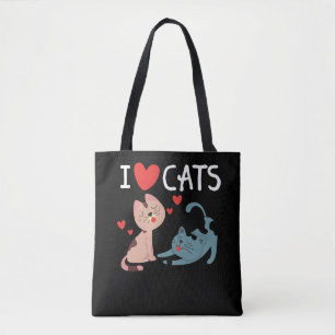 I Love Cats - I Love Kittens Tote Bag