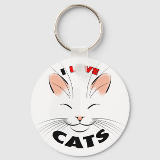 I love Cats Keychain