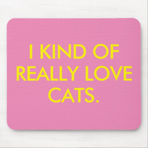 I Love Cats Mouse Pad