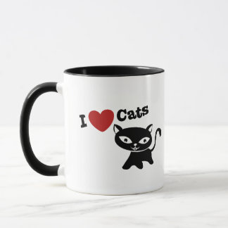 I love cats mug