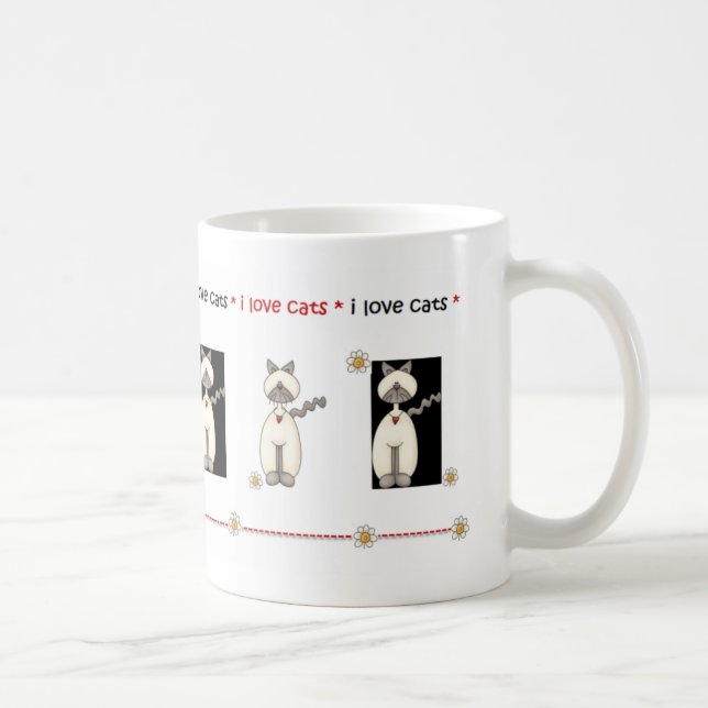I Love Cats Mug (Right)